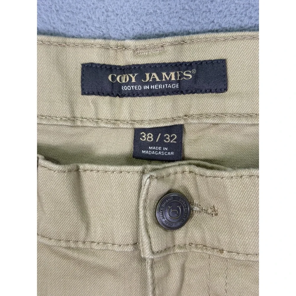 Cody James Jeans Mens 38x32 Tan Denim Jackson Slim Straight Stretch Western‎